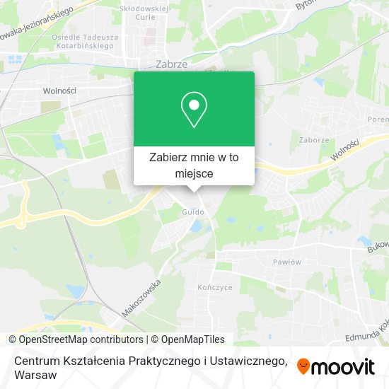 Mapa Centrum Kształcenia Praktycznego i Ustawicznego