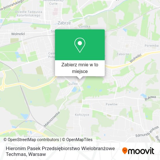 Mapa Hieronim Pasek Przedsiębiorstwo Wielobranżowe Techmas