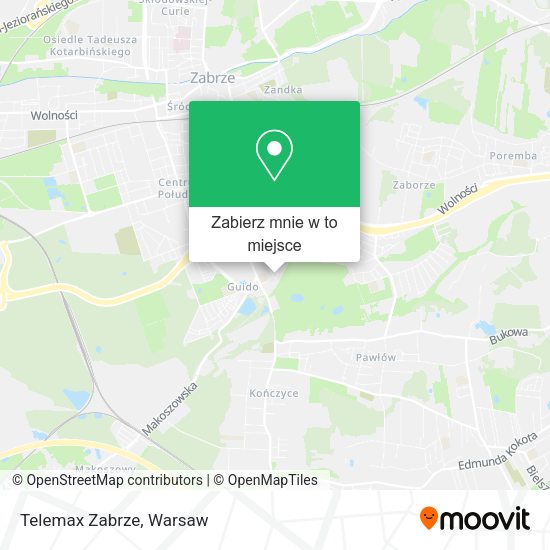 Mapa Telemax Zabrze