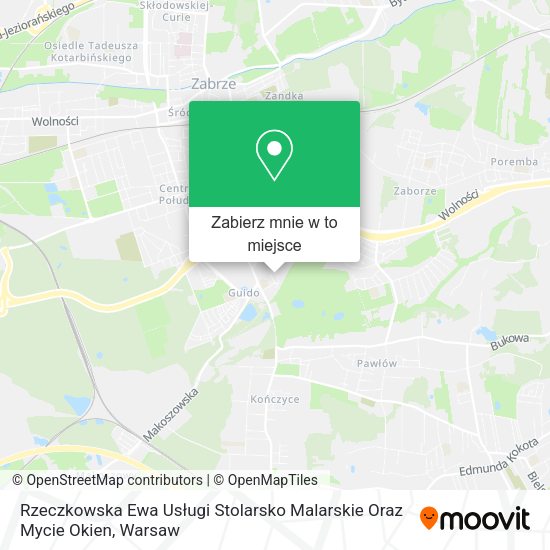 Mapa Rzeczkowska Ewa Usługi Stolarsko Malarskie Oraz Mycie Okien