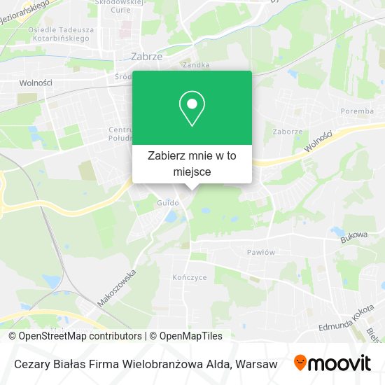 Mapa Cezary Białas Firma Wielobranżowa Alda