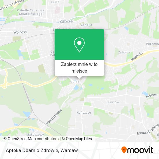 Mapa Apteka Dbam o Zdrowie