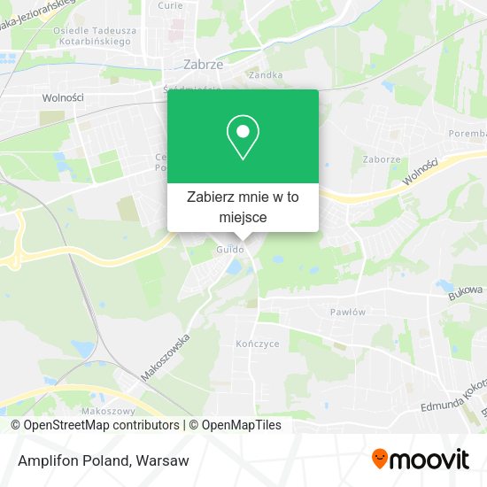 Mapa Amplifon Poland