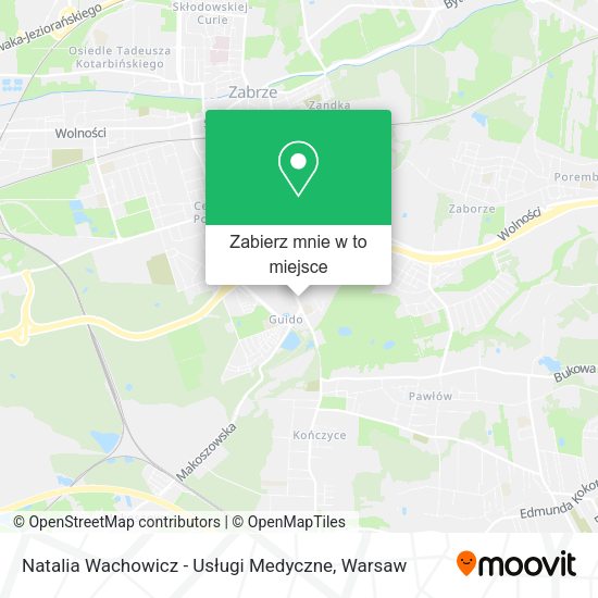 Mapa Natalia Wachowicz - Usługi Medyczne