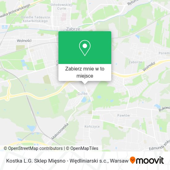 Mapa Kostka L.G. Sklep Mięsno - Wędliniarski s.c.