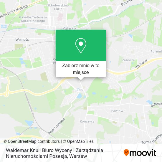 Mapa Waldemar Knull Biuro Wyceny i Zarządzania Nieruchomościami Posesja