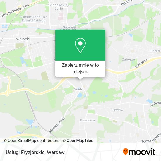 Mapa Usługi Fryzjerskie