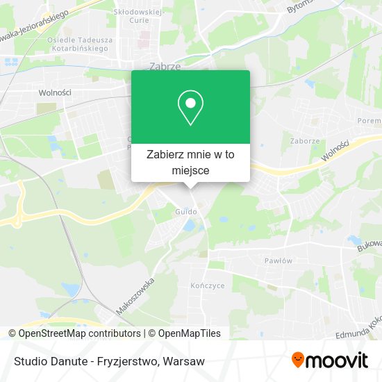 Mapa Studio Danute - Fryzjerstwo