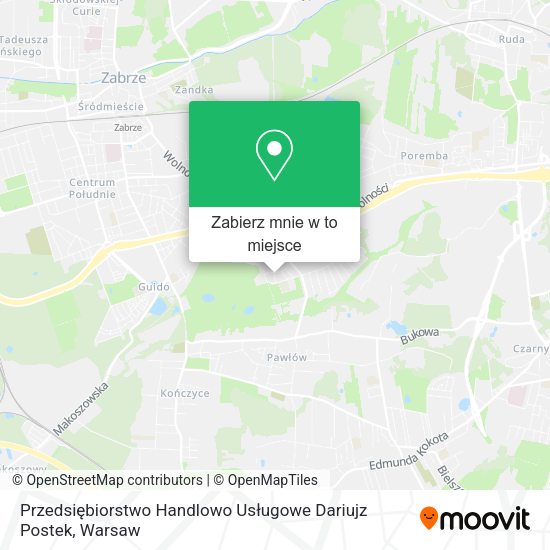 Mapa Przedsiębiorstwo Handlowo Usługowe Dariujz Postek