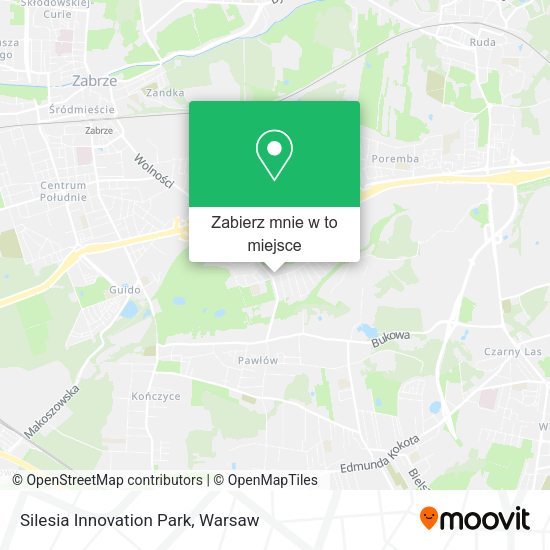 Mapa Silesia Innovation Park