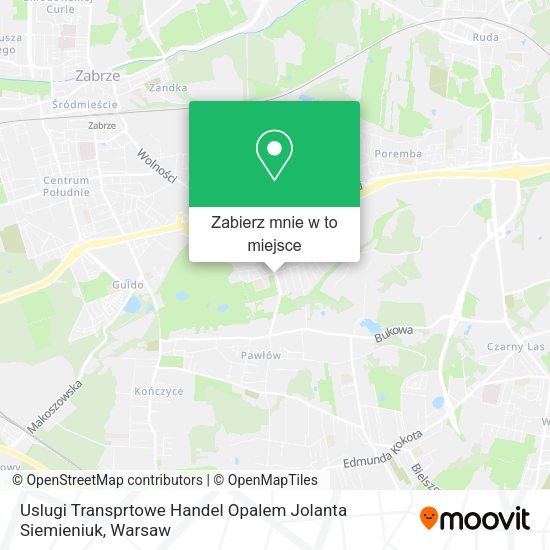 Mapa Uslugi Transprtowe Handel Opalem Jolanta Siemieniuk
