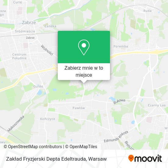 Mapa Zakład Fryzjerski Depta Edeltrauda