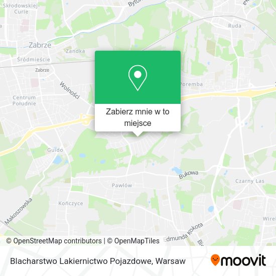 Mapa Blacharstwo Lakiernictwo Pojazdowe