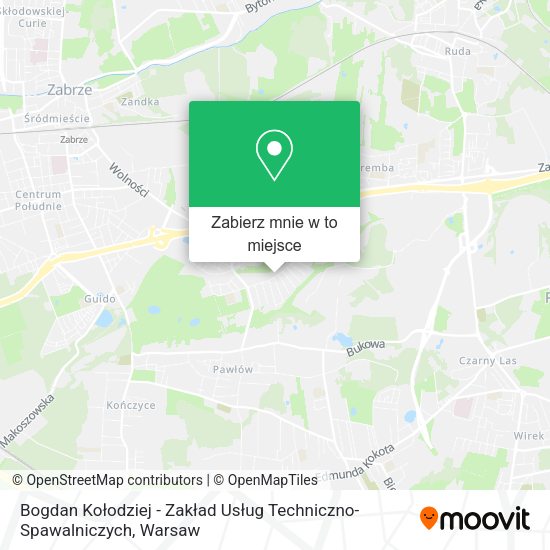 Mapa Bogdan Kołodziej - Zakład Usług Techniczno-Spawalniczych