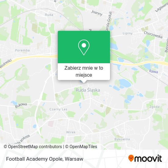 Mapa Football Academy Opole