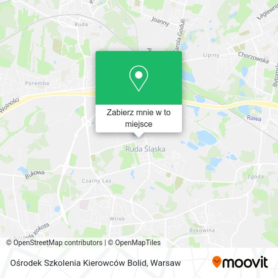 Mapa Ośrodek Szkolenia Kierowców Bolid