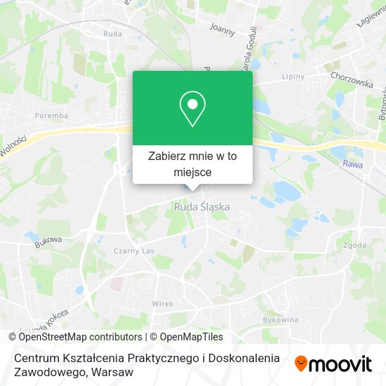 Mapa Centrum Kształcenia Praktycznego i Doskonalenia Zawodowego