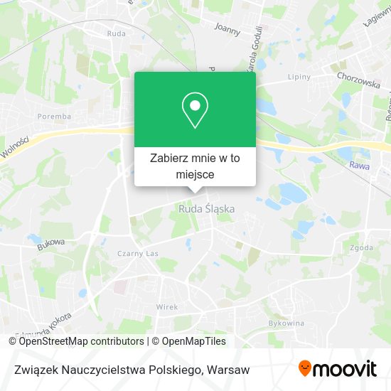 Mapa Związek Nauczycielstwa Polskiego