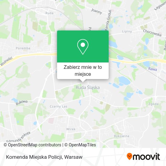 Mapa Komenda Miejska Policji