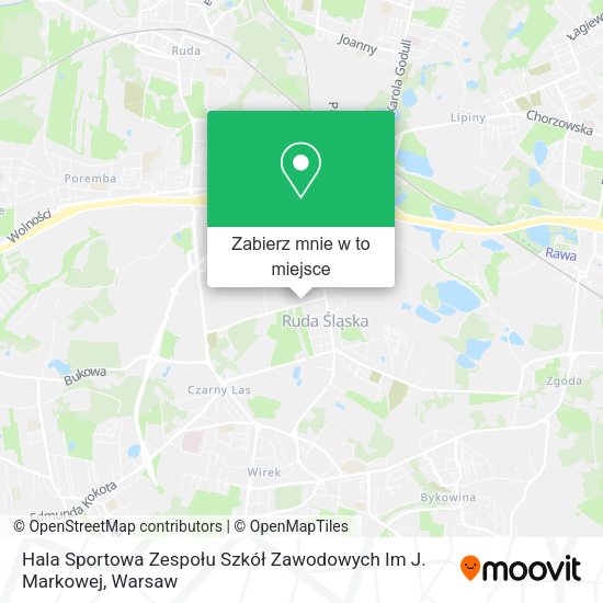 Mapa Hala Sportowa Zespołu Szkół Zawodowych Im J. Markowej