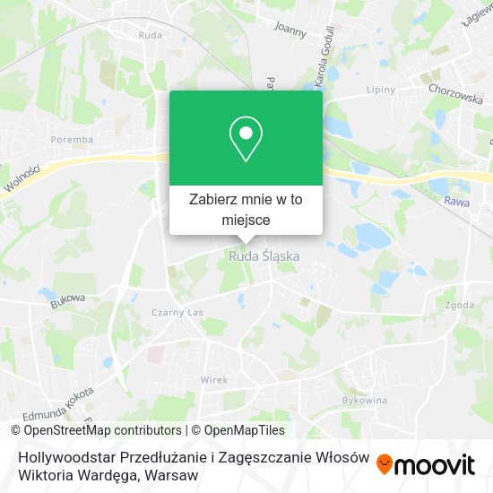 Mapa Hollywoodstar Przedłużanie i Zagęszczanie Włosów Wiktoria Wardęga