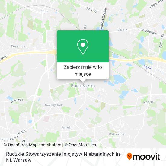 Mapa Rudzkie Stowarzyszenie Inicjatyw Niebanalnych in-Ni