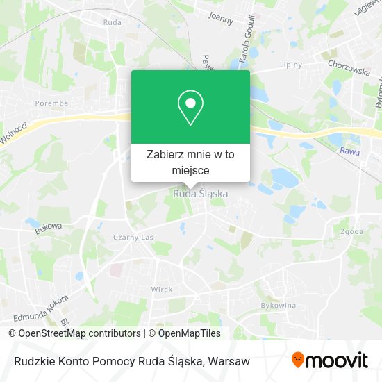 Mapa Rudzkie Konto Pomocy Ruda Śląska