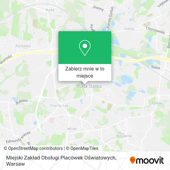 Mapa Miejski Zakład Obsługi Placówek Oświatowych