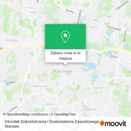 Mapa Ośrodek Dokształcania i Doskonalenia Zawodowego