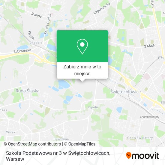 Mapa Szkoła Podstawowa nr 3 w Świętochłowicach