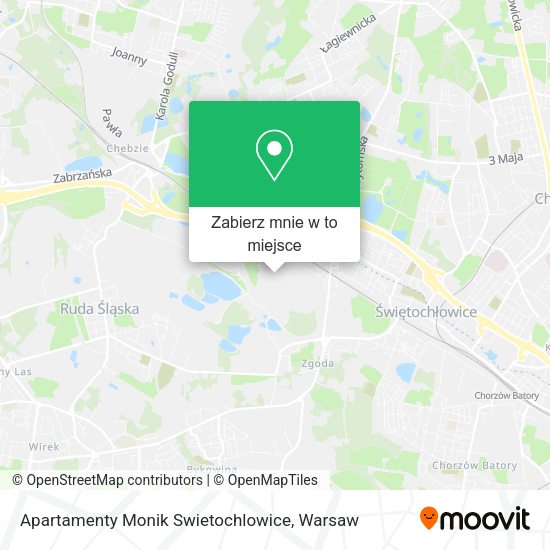 Mapa Apartamenty Monik Swietochlowice