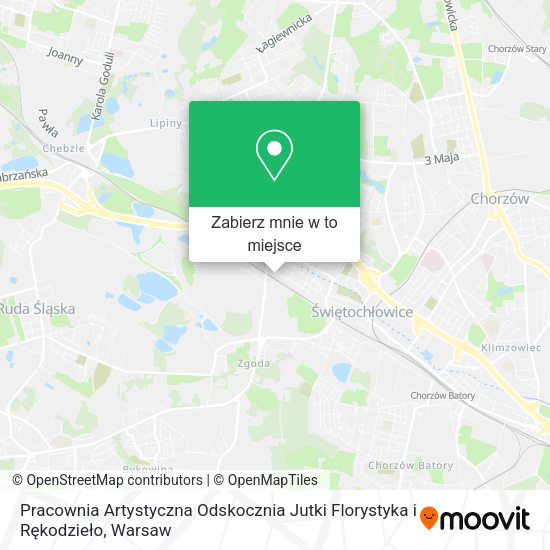 Mapa Pracownia Artystyczna Odskocznia Jutki Florystyka i Rękodzieło