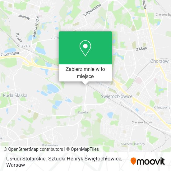 Mapa Usługi Stolarskie. Sztucki Henryk Świętochłowice