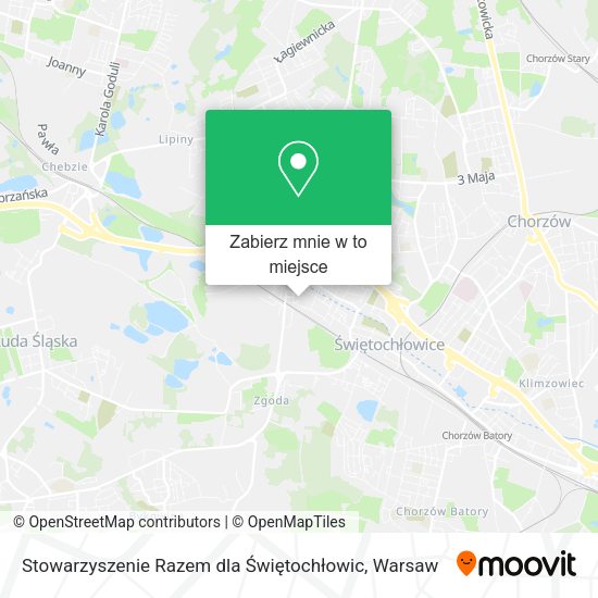 Mapa Stowarzyszenie Razem dla Świętochłowic