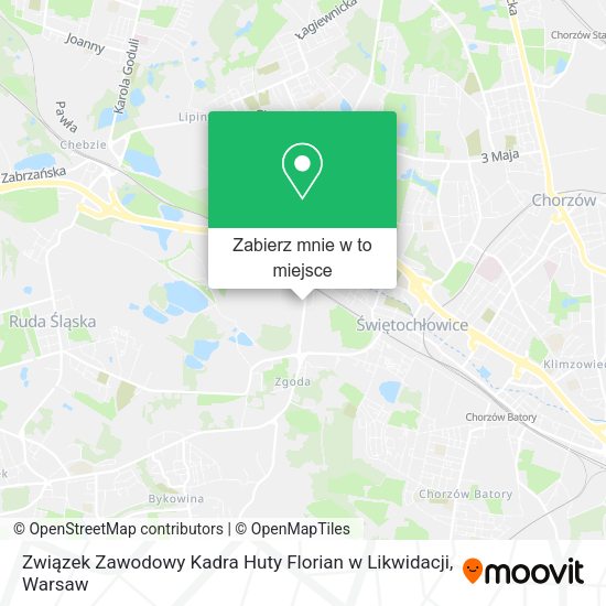 Mapa Związek Zawodowy Kadra Huty Florian w Likwidacji