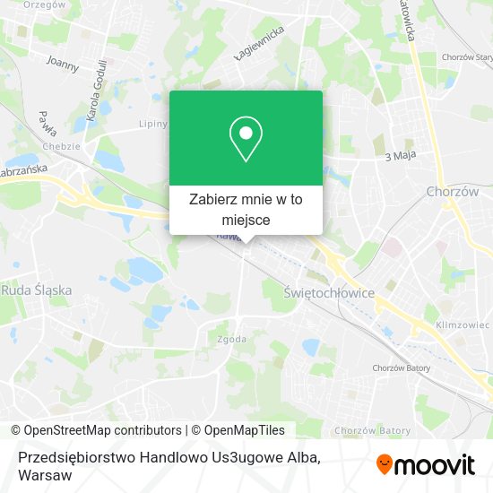 Mapa Przedsiębiorstwo Handlowo Us3ugowe Alba