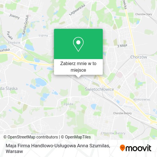 Mapa Maja Firma Handlowo-Usługowa Anna Szumilas