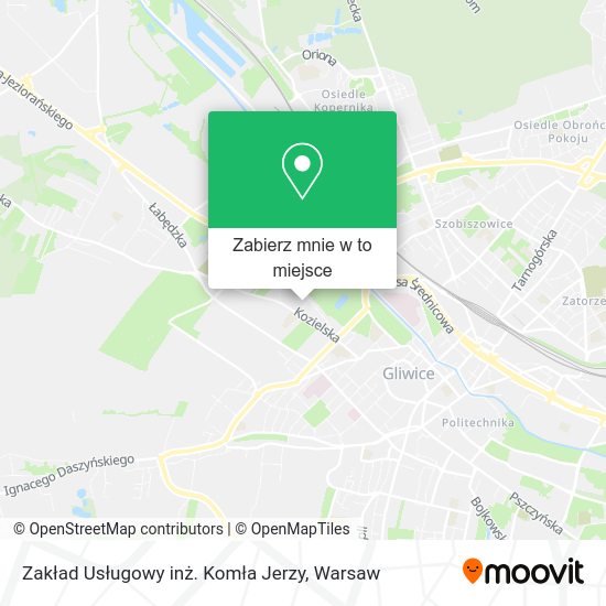 Mapa Zakład Usługowy inż. Komła Jerzy