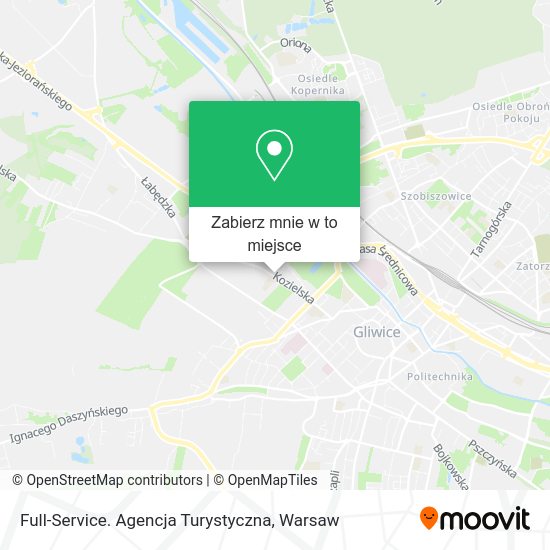 Mapa Full-Service. Agencja Turystyczna