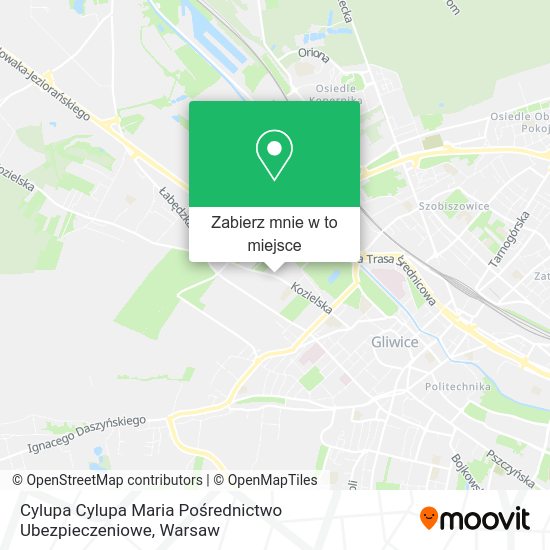 Mapa Cylupa Cylupa Maria Pośrednictwo Ubezpieczeniowe