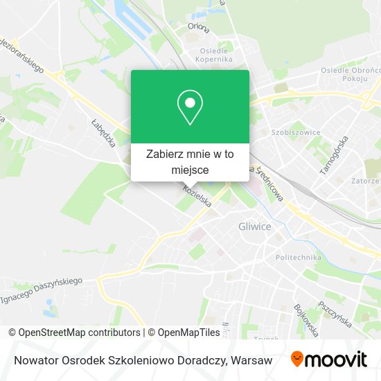 Mapa Nowator Osrodek Szkoleniowo Doradczy