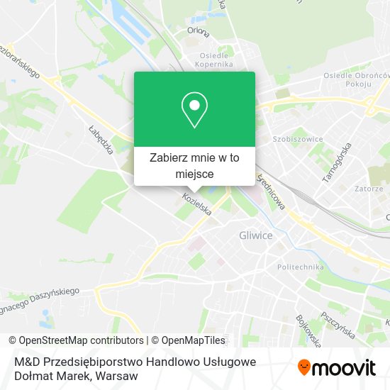 Mapa M&D Przedsiębiporstwo Handlowo Usługowe Dołmat Marek