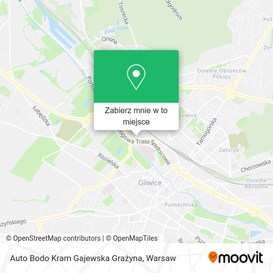 Mapa Auto Bodo Kram Gajewska Grażyna