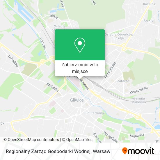 Mapa Regionalny Zarząd Gospodarki Wodnej