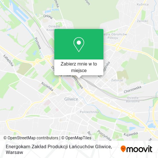 Mapa Energokam Zakład Produkcji Łańcuchów Gliwice