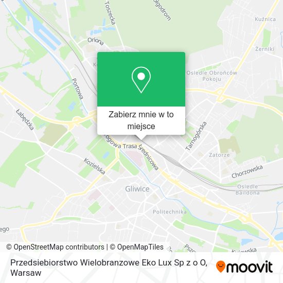 Mapa Przedsiebiorstwo Wielobranzowe Eko Lux Sp z o O