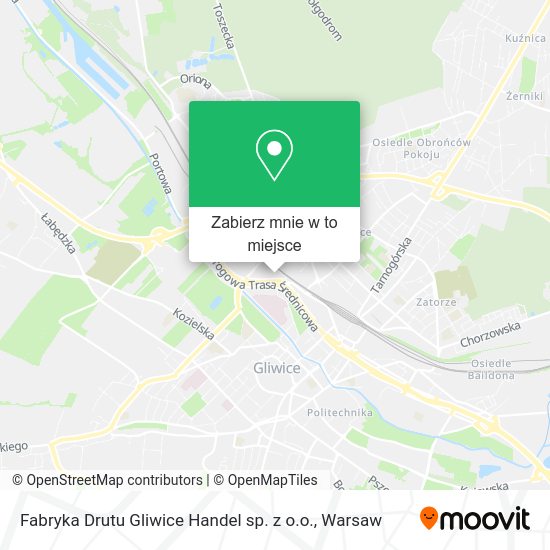 Mapa Fabryka Drutu Gliwice Handel sp. z o.o.