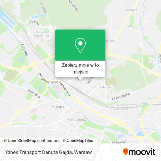 Mapa Cinek Transport Danuta Gajda