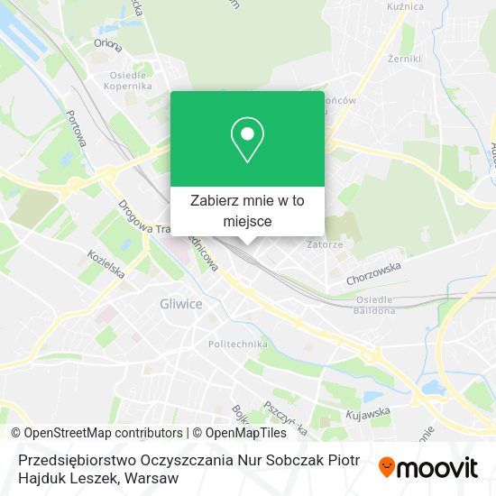 Mapa Przedsiębiorstwo Oczyszczania Nur Sobczak Piotr Hajduk Leszek