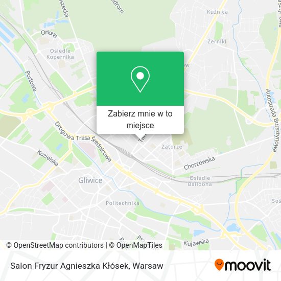 Mapa Salon Fryzur Agnieszka Kłósek